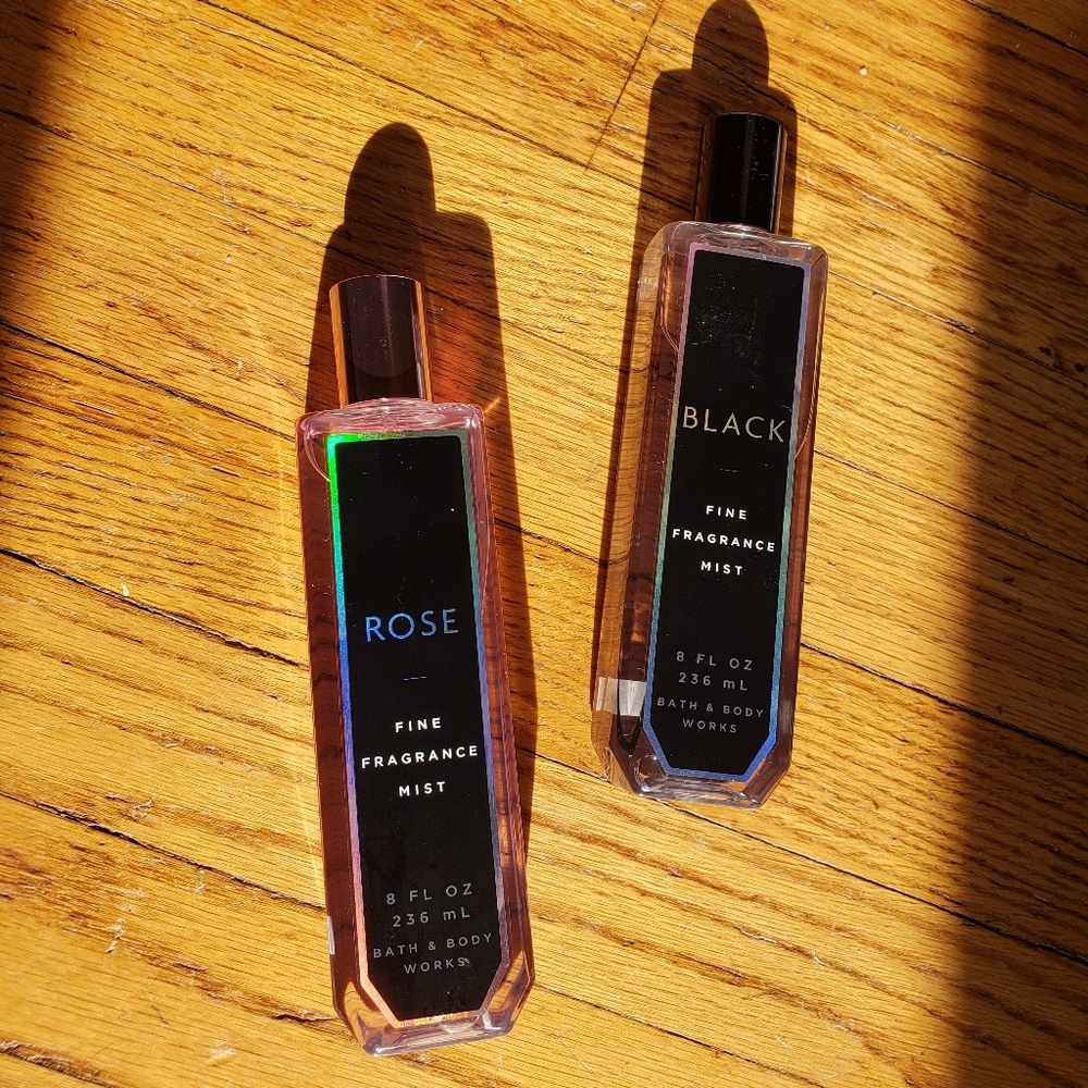 Bath and Body Works Rose + Black Fragrance Mists